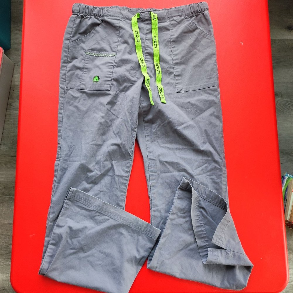 Crocs medical apparel scrub pants grey bootcut women's size S